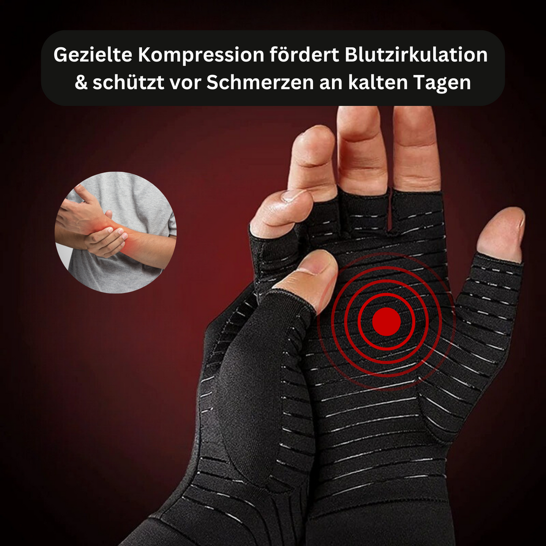Rutschfeste Arthritis-Handschuhe Von Pedimend – 2 Stück Für Karpaltunnel & Schmerzlinderung