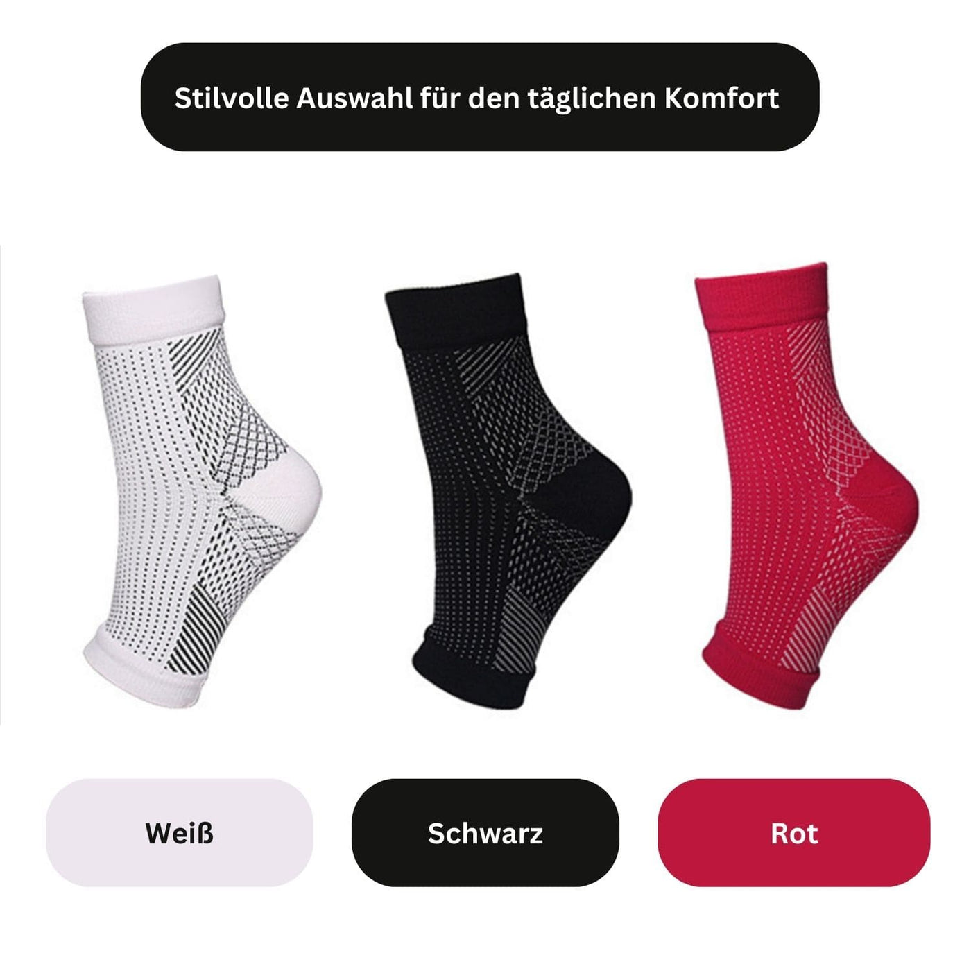 Orthopédique Kompression Socken Spitze Damen Zehen Low Cut